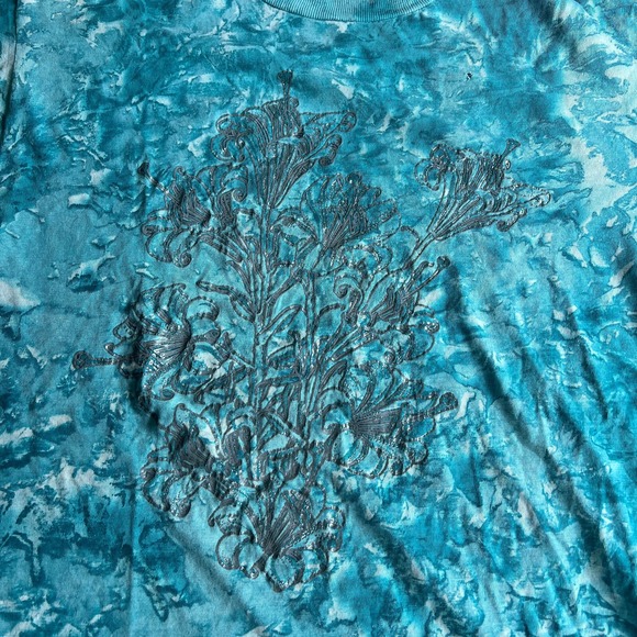 VTG Floral T Shirt Fits Medium Thrashed Single Stitch Distressed 90s Made in USA - Picture 2 of 10